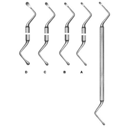 Bone Curette, double-ended